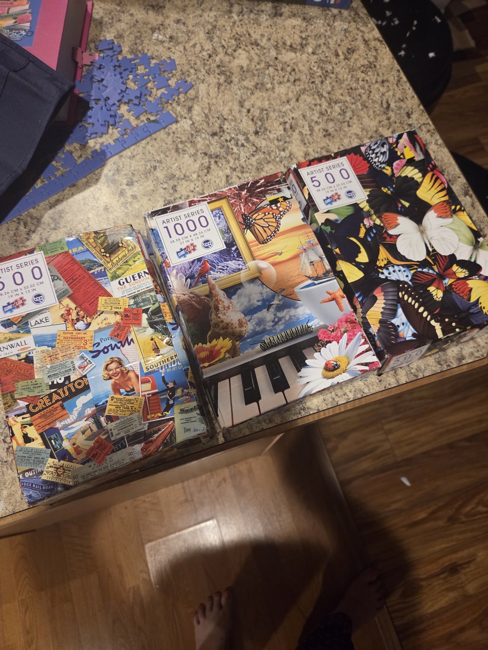 3 New Artist Series Puzzles 500 And 1000 Pieces